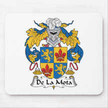 Escudo de De La Mota Family Alfombrilla De Raton