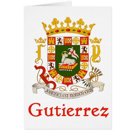 Escudo de Gutiérrez de Puerto Rico Tarjetón