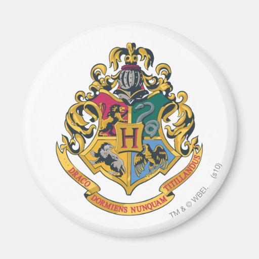 Escudo de Hogwarts a todo color Iman De Nevera