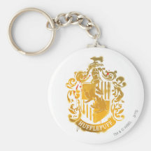 Escudo de Hufflepuff - salpicado Llaveros Personalizados
