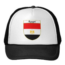 Escudo de la bandera de Egipto Gorro De Camionero