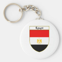Escudo de la bandera de Egipto Llaveros