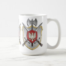 Escudo de la batalla de Eagle Tazas De Café