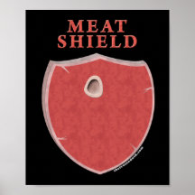 Escudo de la carne posters
