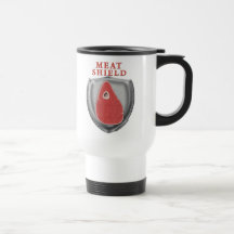Escudo de la carne taza