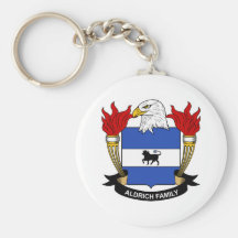 Escudo de la familia de Aldrich Llaveros Personalizados