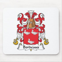 Escudo de la familia de Burdeos Alfombrilla De Ratón