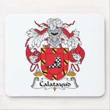 Escudo de la familia de Calatayud Alfombrillas De Ratón