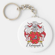 Escudo de la familia de Calatayud Llaveros Personalizados