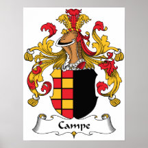 Escudo de la familia de Campe Impresiones