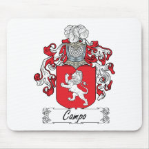 Escudo de la familia de Campo Alfombrillas De Raton