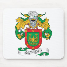 Escudo de la familia de Carreno Alfombrillas De Ratones
