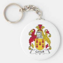 Escudo de la familia de Cornell Llaveros