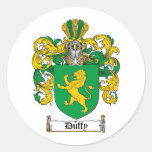 ESCUDO DE LA FAMILIA DE DUFFY - ESCUDO DE ARMAS DE PEGATINA