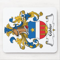 Escudo de la familia de Gahler alfombrillas de raton 