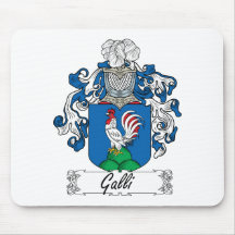 Escudo de la familia de Galli Tapetes De Ratón