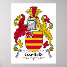 Escudo de la familia de Garfield Poster