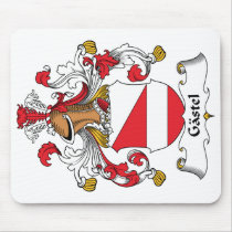 Escudo de la familia de Gastel alfombrillas de raton 