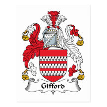 Escudo de la familia de Gifford Postales