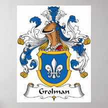 Escudo de la familia de Grolman Poster