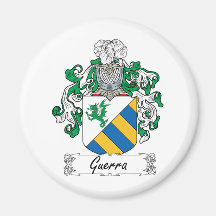 Escudo de la familia de Guerra Imanes Para Frigoríficos