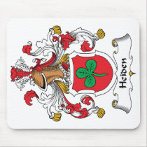 Escudo de la familia de Heiden alfombrillas de raton 