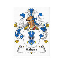 Escudo de la familia de Hoberg Lona Envuelta Para Galerias