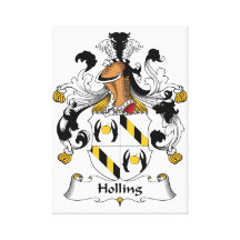 Escudo de la familia de Holling Impresión En Lienzo Estirada