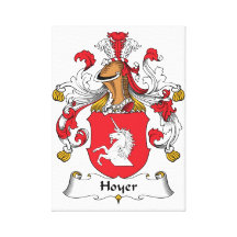 Escudo de la familia de Hoyer Impresión En Lona