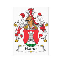 Escudo de la familia de Huetter Impresiones En Lienzo Estiradas