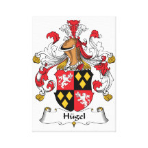Escudo de la familia de Hugel Impresión En Lona Estirada