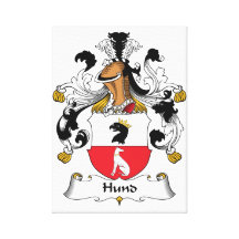 Escudo de la familia de Hund Impresiones En Lona