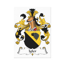 Escudo de la familia de Igler Impresiones De Lienzo