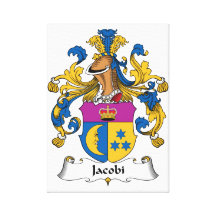 Escudo de la familia de Jacobi Lienzo Envuelto Para Galerias