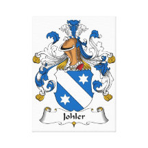 Escudo de la familia de Johler Impresiones En Lienzo Estiradas
