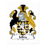 Escudo de la familia de Jolley Tarjetas Postales