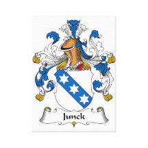 Escudo de la familia de Junck Impresión De Lienzo