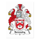 Escudo de la familia de Kennedy Postales