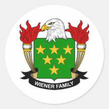 Escudo de la familia de la salchicha de Frankfurt Pegatinas