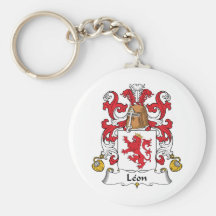 Escudo de la familia de León Llaveros Personalizados