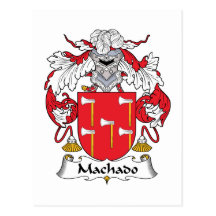 Escudo de la familia de Machado Postales