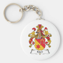 Escudo de la familia de Marr Llaveros Personalizados