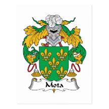 Escudo de la familia de Mota Tarjetas Postales