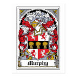 Escudo de la familia de Murphy Tarjetas Postales