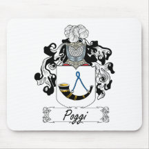 Escudo de la familia de Poggi Tapete De Ratón
