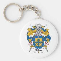 Escudo de la familia de Ribas Llavero Personalizado