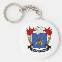 Escudo de la familia de Roeding Llavero Personalizado