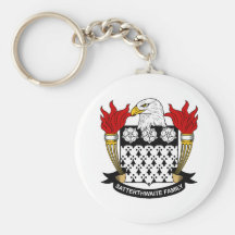 Escudo de la familia de Satterthwaite Llavero