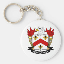 Escudo de la familia de Sewall Llaveros Personalizados