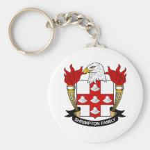 Escudo de la familia de Shrimpton Llavero Personalizado